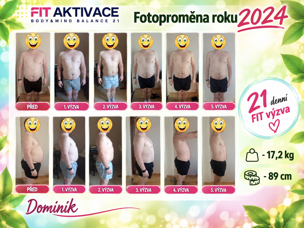 Dominik — barevná fotoproměna roku 2024, původní srovnávací snímky
