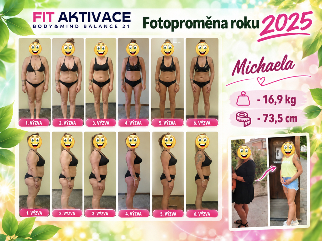 Michaela — barevná fotoproměna roku 2025, původní srovnávací snímky