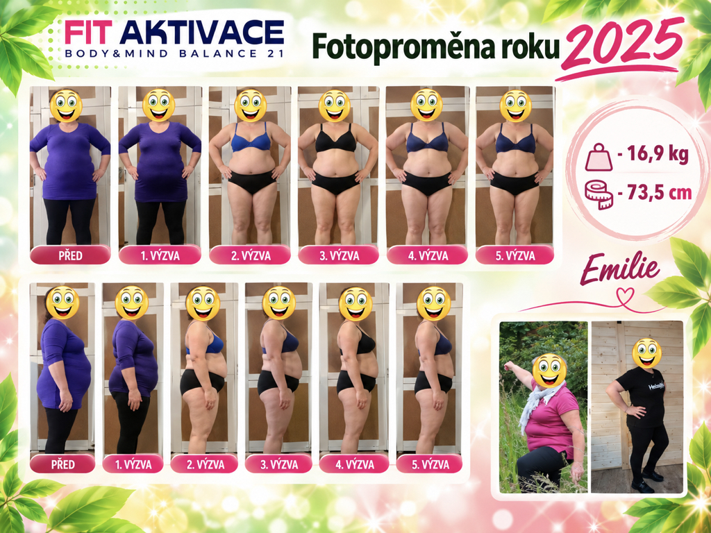 Emilie — barevná fotoproměna roku 2025, původní srovnávací snímky