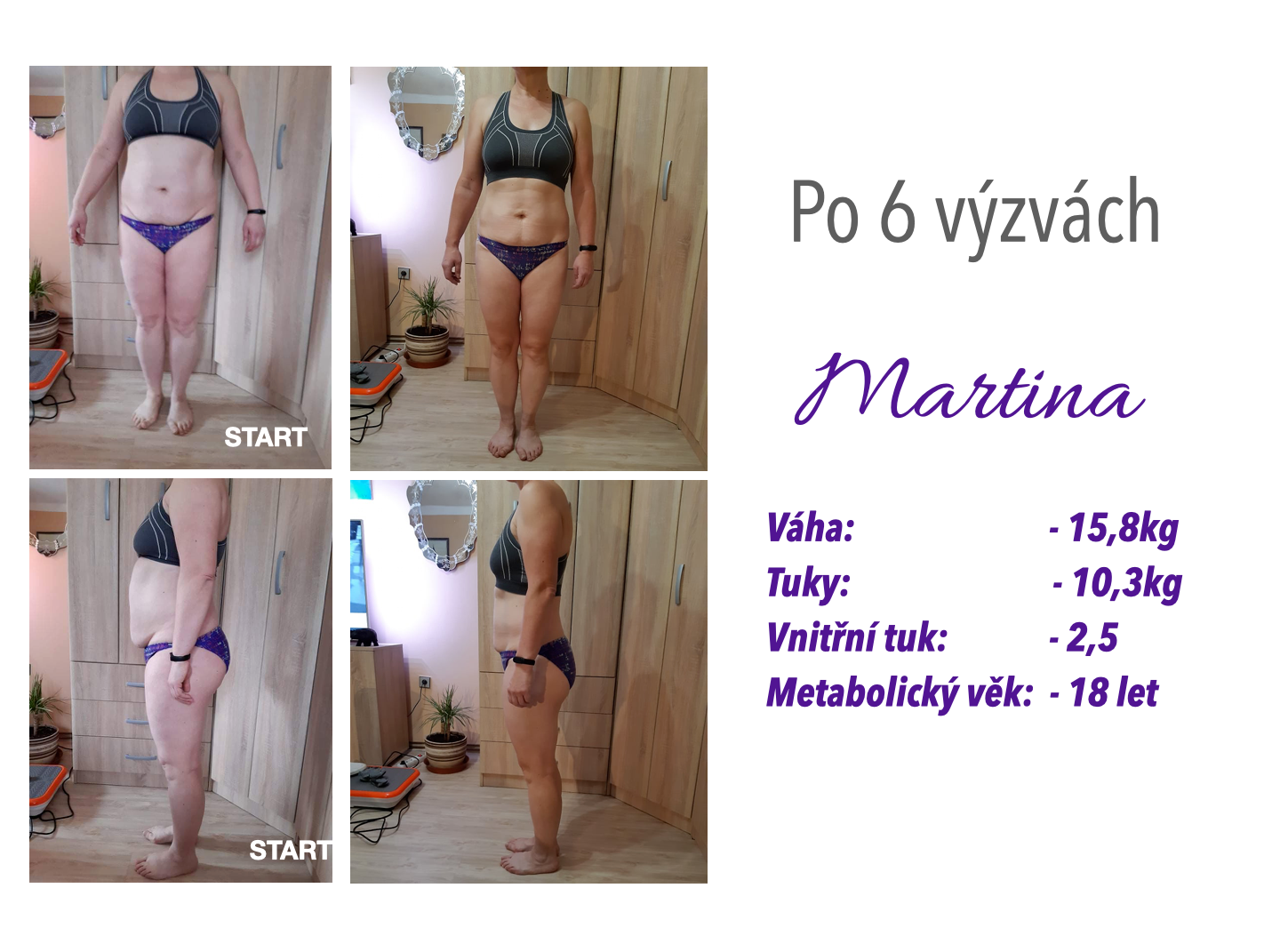 Martina — dodané srovnávací fotografie